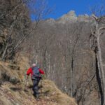 In vista della parte ripida sotto Monaviel