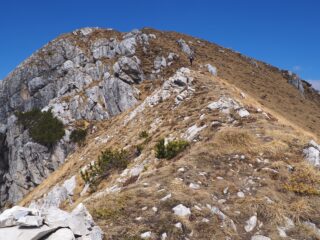 La cresta finale per la Corna Grande.