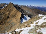 Cresta verso la Cima di Prel e Tre Denti.