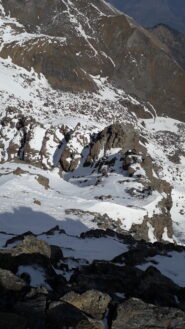 e' la roccia a prevalere nella parte alta..