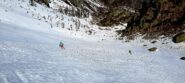 Ultimo pendio con neve buona la sotto ci aspetta il marcione