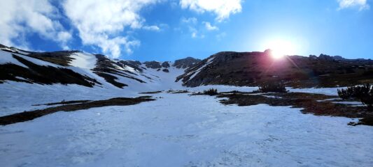 Il sole arriva tardi nella parte alta