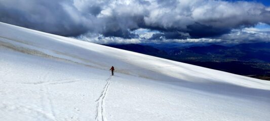 Risalita verso la cima degli impianti