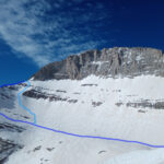 I due possibili accessi al traverso e couloir