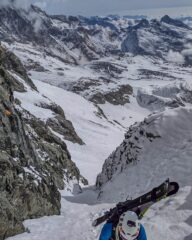 Poco sopra le due cascatine di ghiaccio 