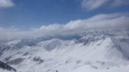 Le cime orientali dell'alto Vallon des Baisses: Pic du Lauzin, Crete de Lauze, Col de Lauze e Pointe de Dormillouse