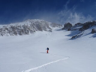 Salendo il canale di Rochers Charniers