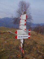 palina  sulla via di salita