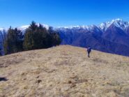 la piatta cima del Ricordone