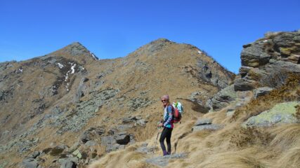 La punta vista dalle parti dei tralicci sotto la cresta