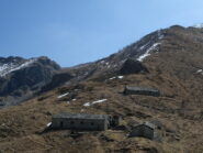 Alpe Uja sfondo colletto e dorsale percorsa