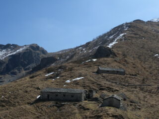 Alpe Uja sfondo colletto e dorsale percorsa
