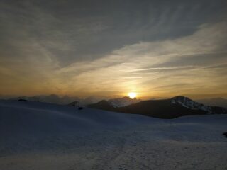Tramonto visto dal Bivacco