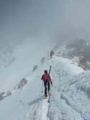 Verso l'attacco della direttissima