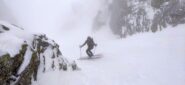 neve strepitosa e visibilità buona nel canale