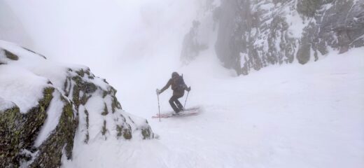neve strepitosa e visibilità buona nel canale