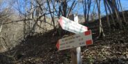 Indicazioni. In salita io sono andato a sx, percorso meno ripido.