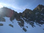 Cresta vista dal passo sud dei Duc.