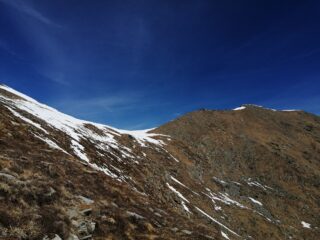 Arrivando al colle Frioland