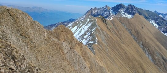 Parte superiore di salita tutta asciutta, Canalone Ovest Orsiera già alla 