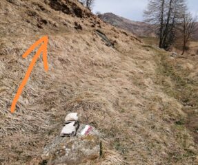 Imbocco della traccia