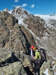 Sosta di calata del primo picco