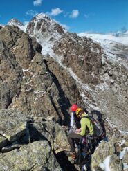 Sosta di calata del primo picco