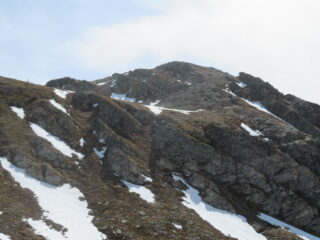 Poca neve sul versante ovest del monte