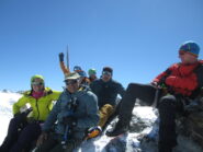 tutto il gruppo in vetta....