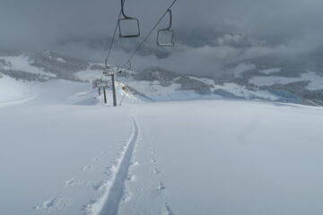 quasi in cima alle piste