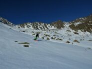 Bella neve nel vallone di Barbacana.