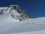Sulla dorsale in direzione del Sassone e del Corno Grande.