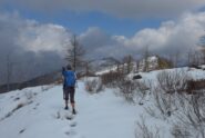 Sulla sterrata verso la Lusignetto