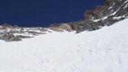 Il canale dal deposito sci