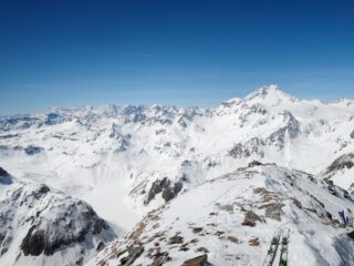 Panorama di vetta dal Rosa all'Arbola