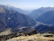 La valle dalla cima.