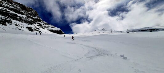 Neve bella sotto il Teodulo