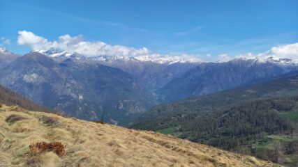 Nuvole verso il Rosa