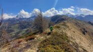 verso Bec di Nona con dietro la Cressa il Mombarone e a sx il Mars