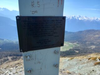 Particolare della croce di vetta
