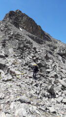 la discesa dall'Etsena al colle di Fana..