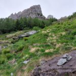 Si lascia il sentiero per il rifugio Gianetti