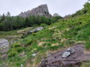 Si lascia il sentiero per il rifugio Gianetti