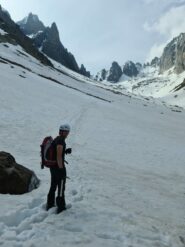 Nel Vallone del Prefouns, prima dell’attacco del canale.