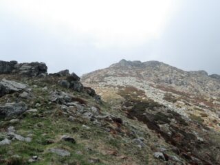 Cima Sasso vista dall'itinerario di salita