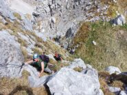 Sulla cordina... (in realtà un cavo metallico)