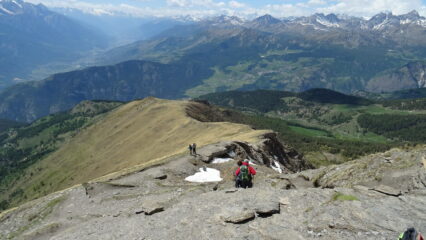 Cresta Ovest di discesa