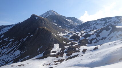 Il versante sud-ovest della Ramiere quasi senza neve