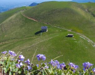 il Rifugio Balur dalla cima omonima