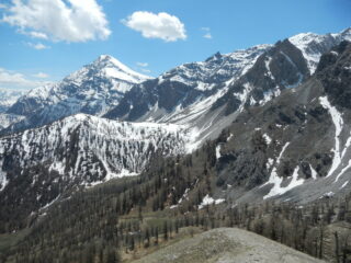 panorana dalla cima su parte del sottogruppo Chaberton-Clotesse